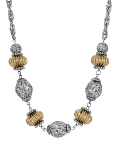Ожерелье-чокер 2028 Two-Tone Filigree Bead Collar