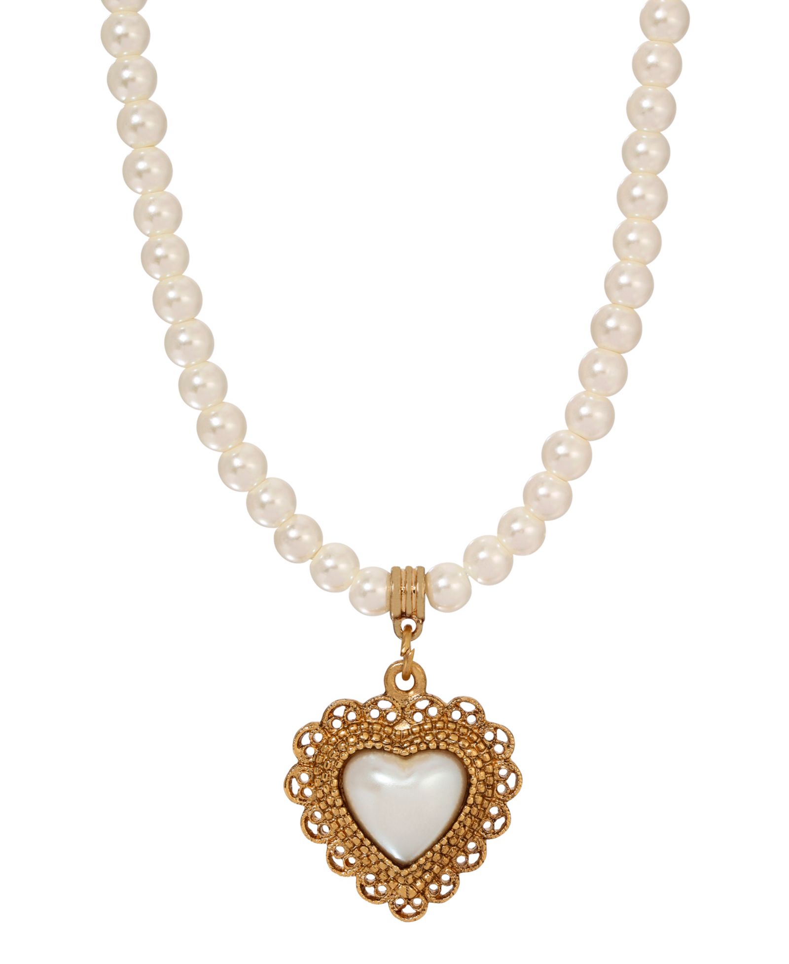 Подвеска-сердце 2028 Faux Cultivated Pearl
