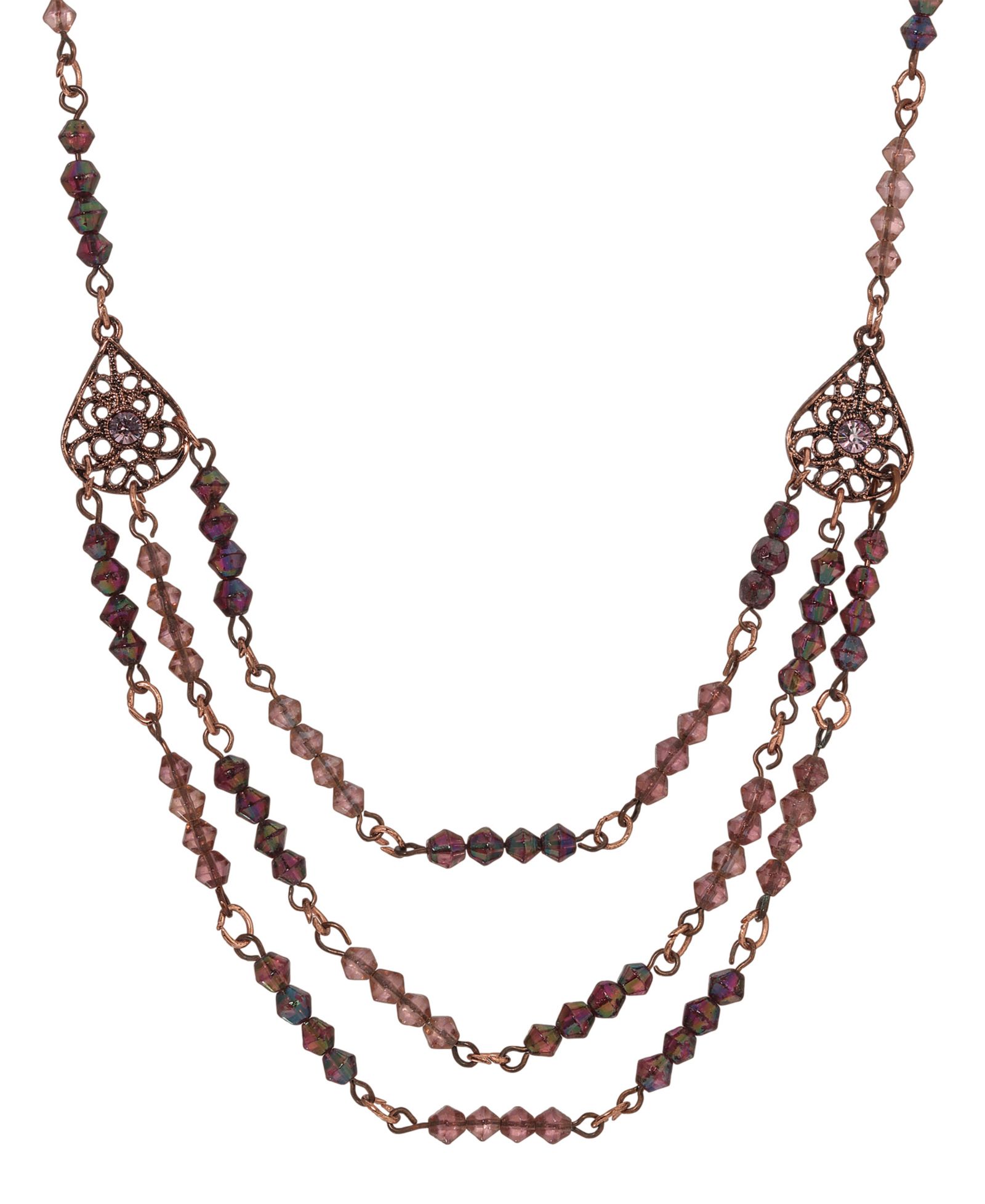Ожерелье 2028 Lantern Bead Triple Drop
