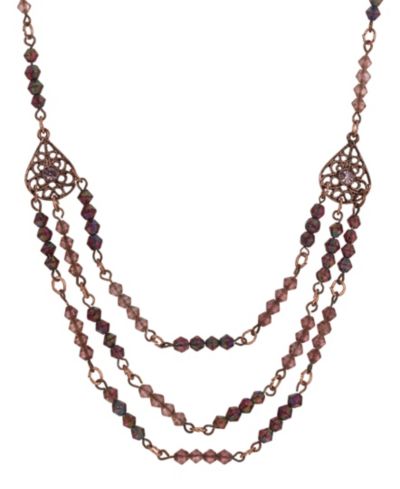 Ожерелье 2028 Lantern Bead Triple Drop