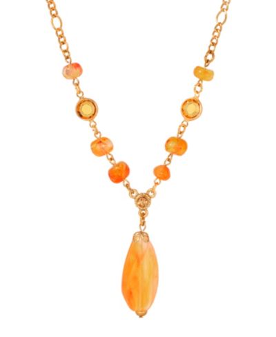 Акцентное Y-образное колье 2028 Topaz из акрилового кристалла