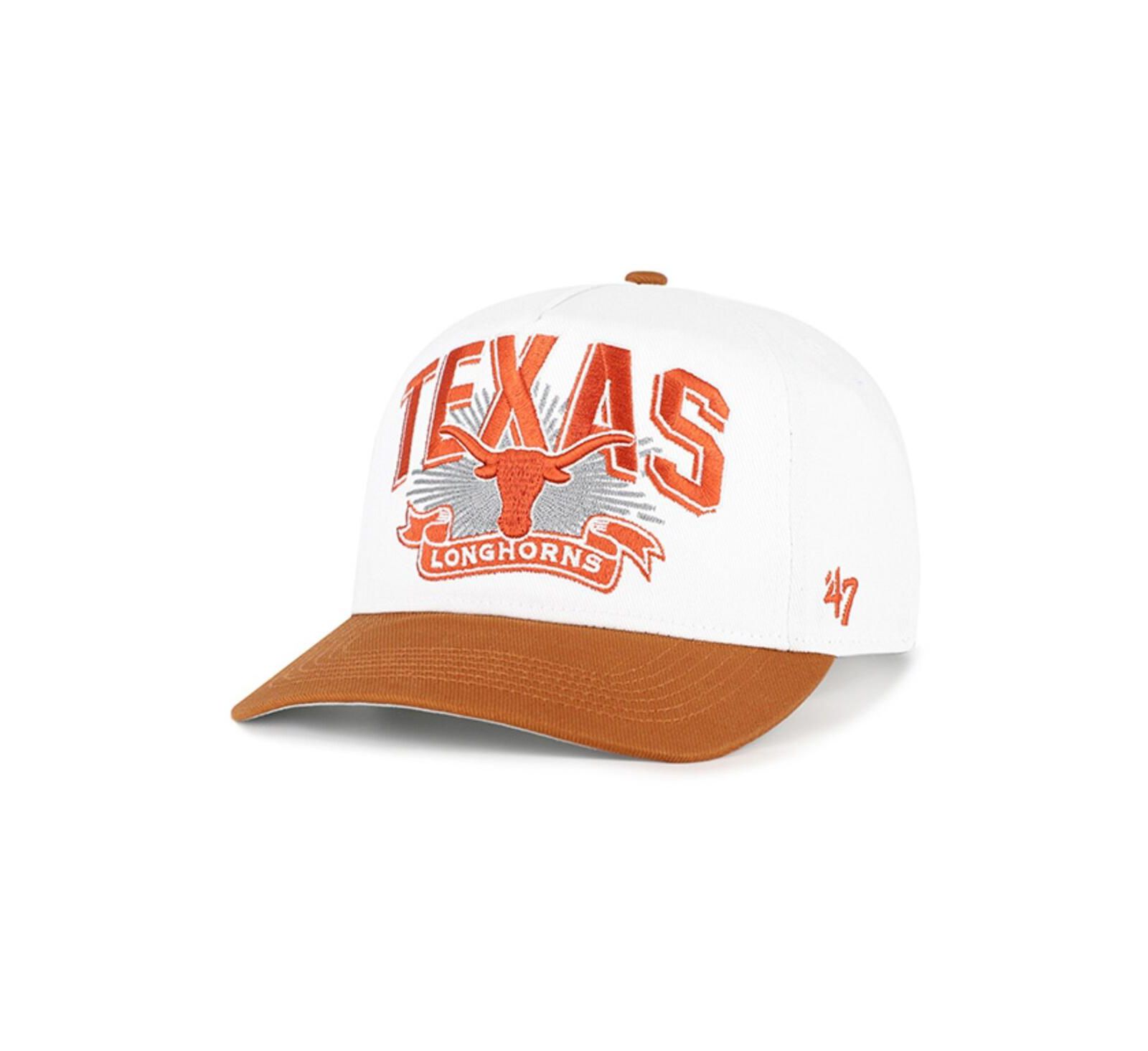 '47 Brand Men's White Texas Longhorns Prime Play Hitch Adjustable Hat