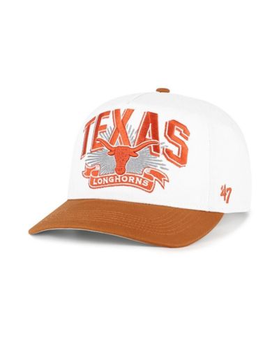'47 Brand Мужская регулируемая кепка White Texas Longhorns Prime Play Hitch