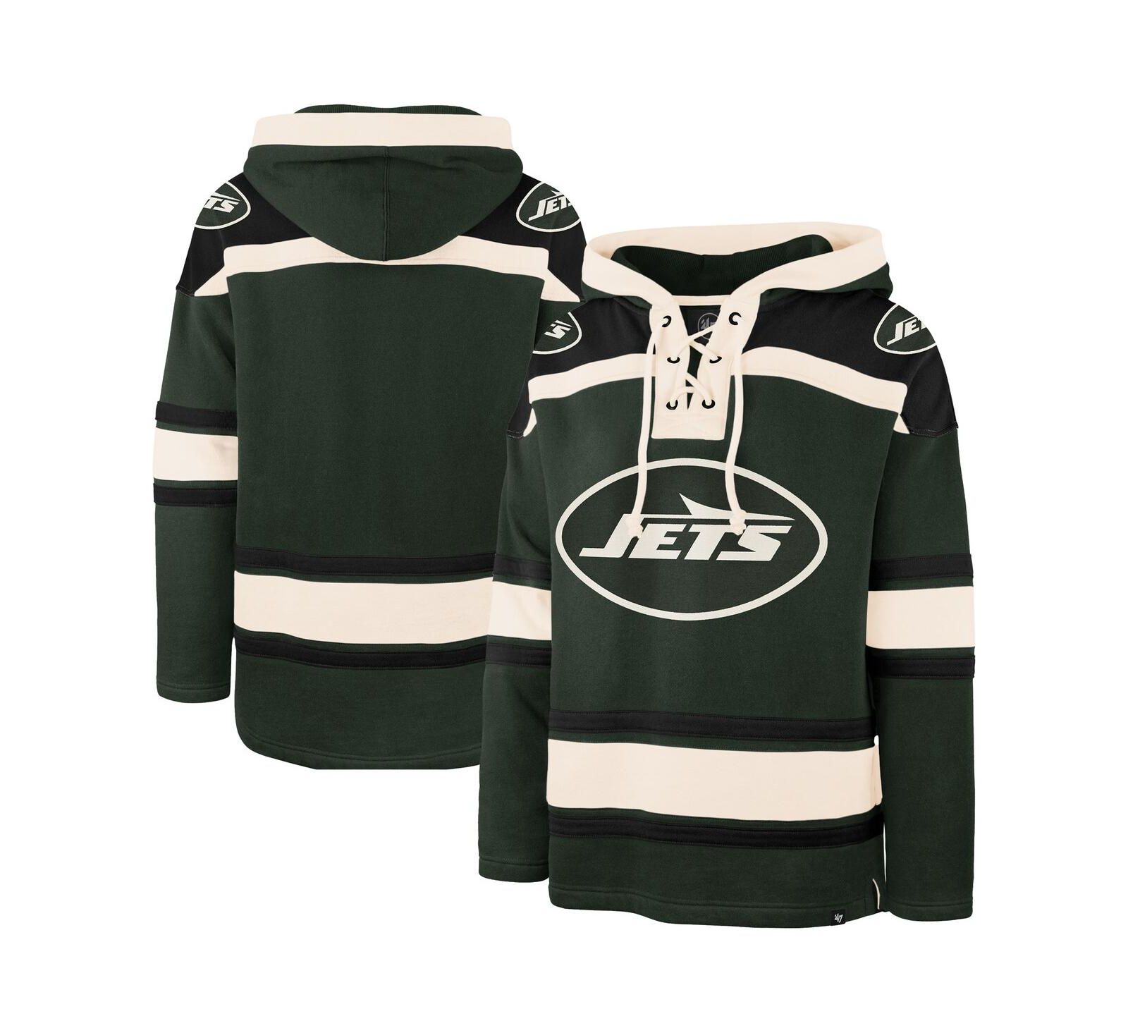 '47 Brand Мужское темно-зеленое худи New York Jets Superior Lacer Hoodie