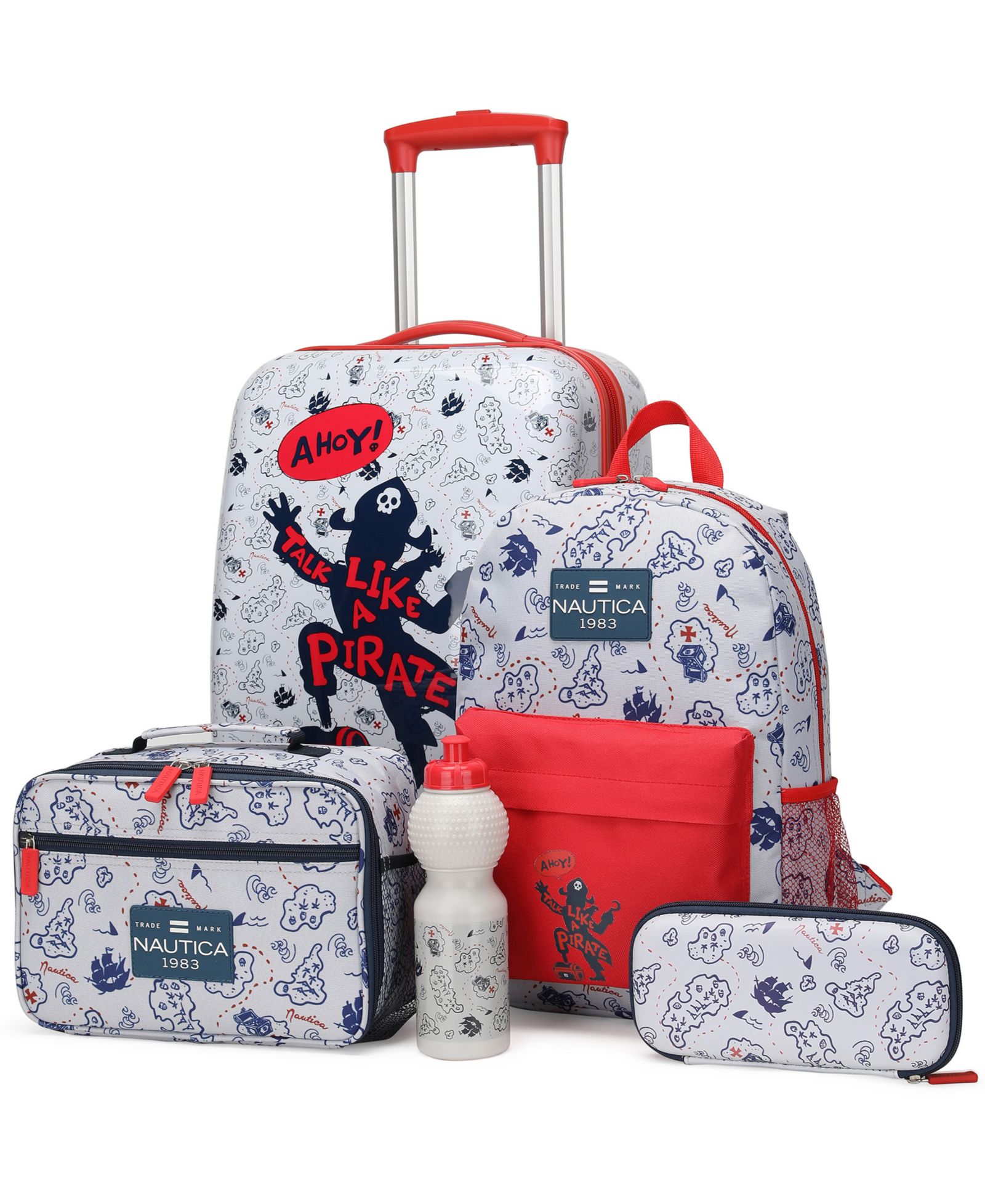 Детский набор чемоданов Nautica Kids Adventure, 5 предметов