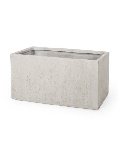 Современный прямоугольный бетонный кашпо Streamdale Furniture для улицы