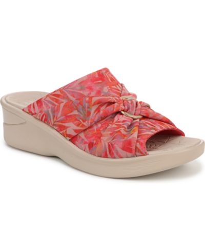 Coral Multi Island Palm Fabric