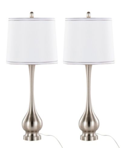 LumiSource Cairo настольная лампа из металла 28.75" (набор из 2 шт.)