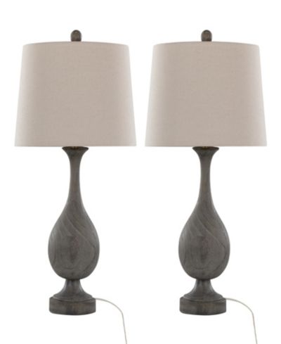 Настольная лампа LumiSource Cipolla Poly 29" Polyresin, комплект из 2 шт.