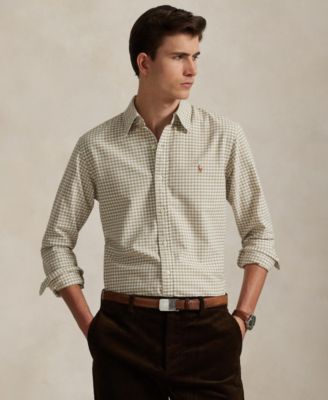 Мужская рубашка Polo Ralph Lauren Custom-Fit Gingham Oxford