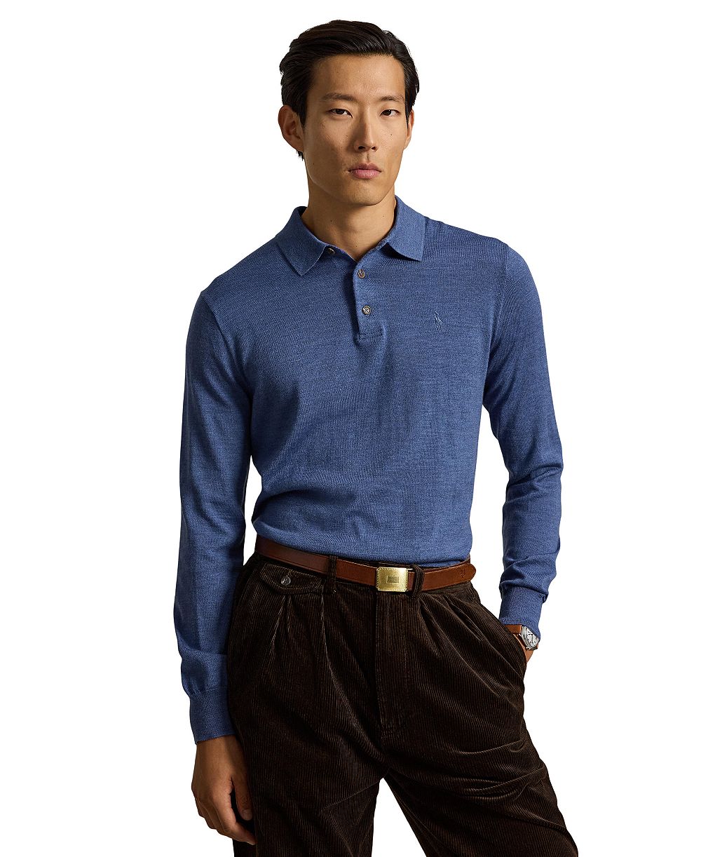 Polo Ralph Lauren Men's Wool Polo-Collar Sweater
