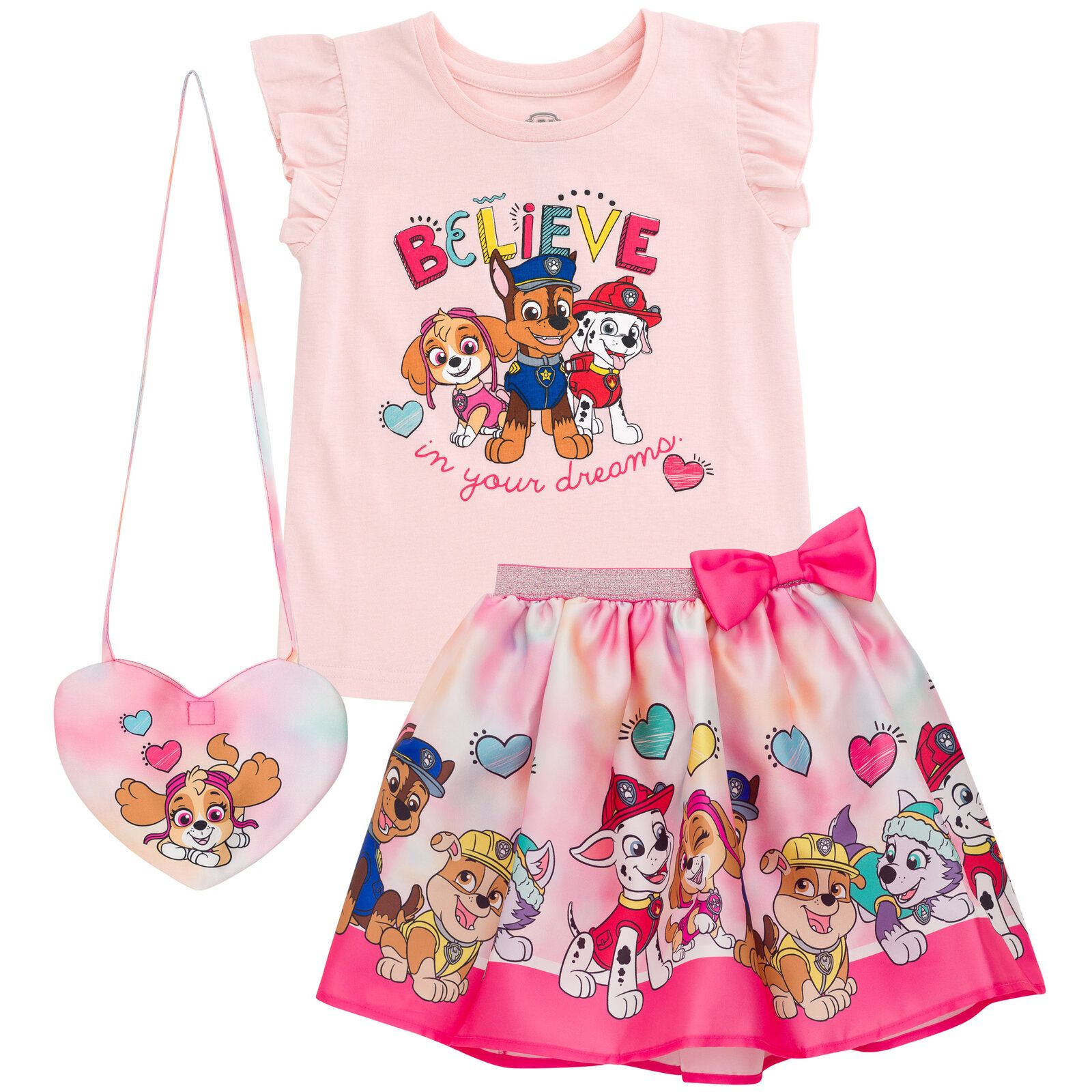 Комплект из 3 предметов Paw Patrol для малышей Tank Top, Skirt и Bag