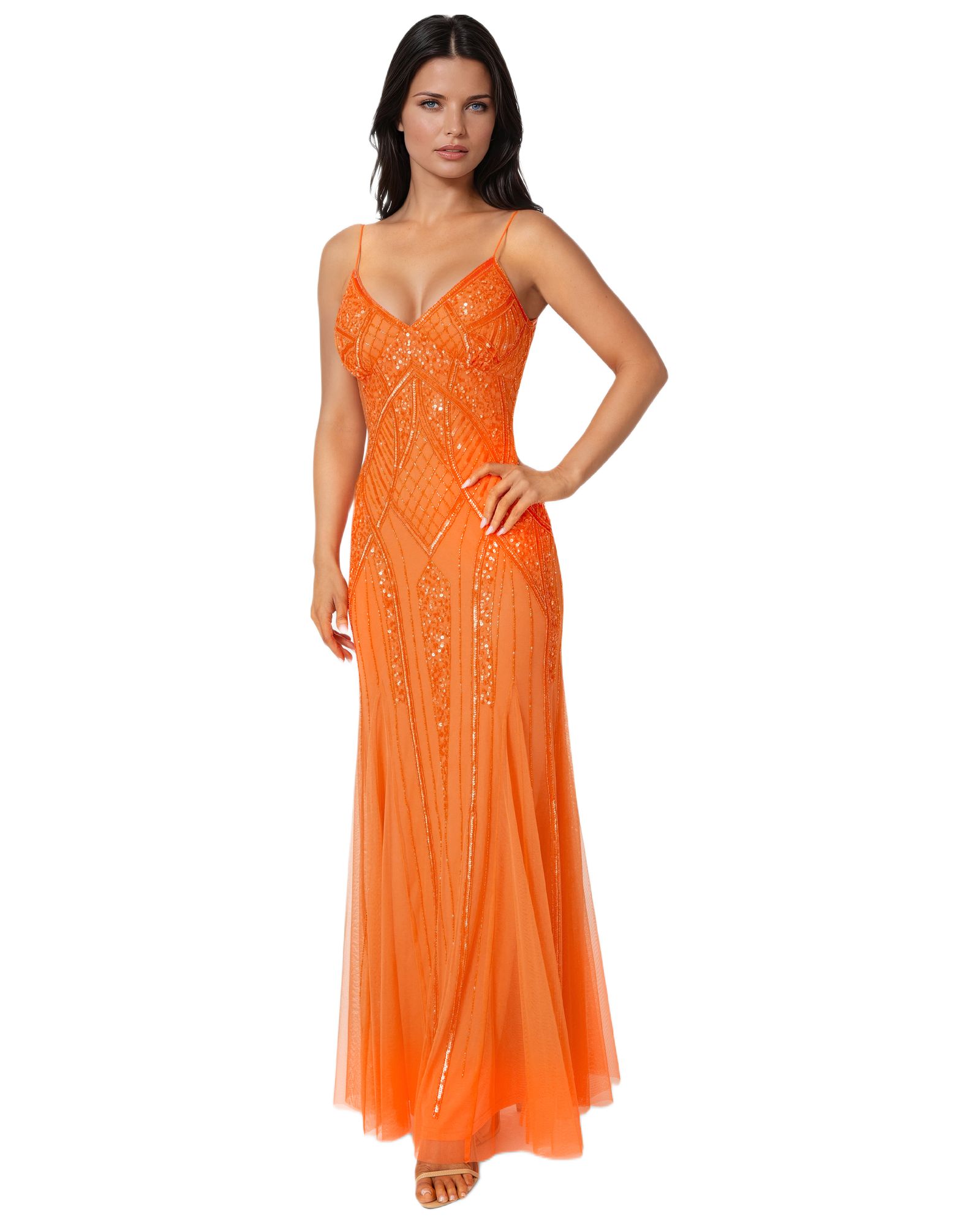 Bebe Женский Beaded Gown