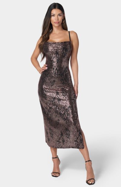 Bebe Women's Zebra Maxi Dress