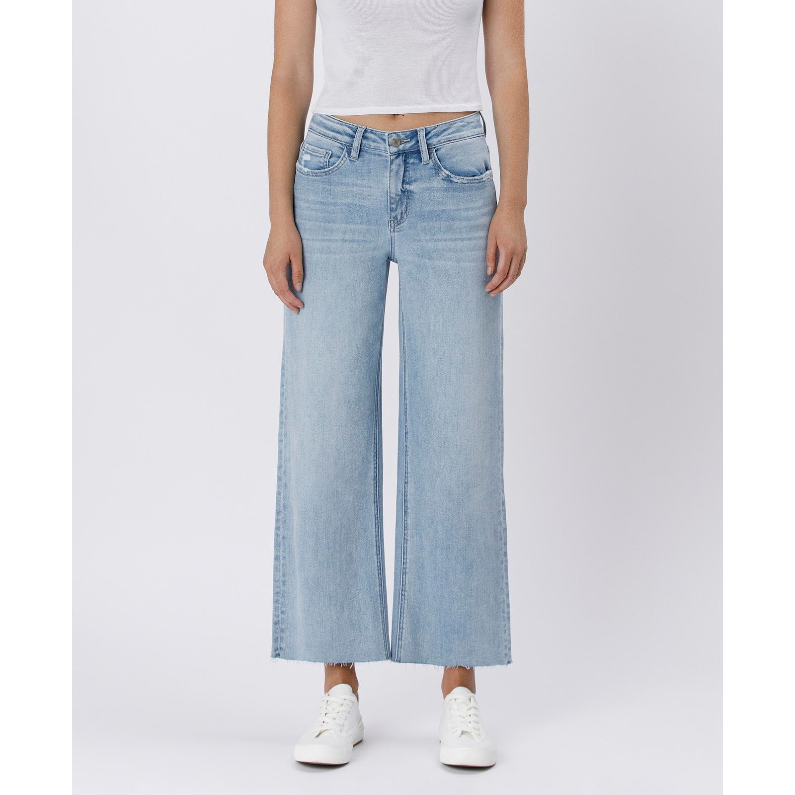 Vervet Women's High Rise Wide Leg Jeans