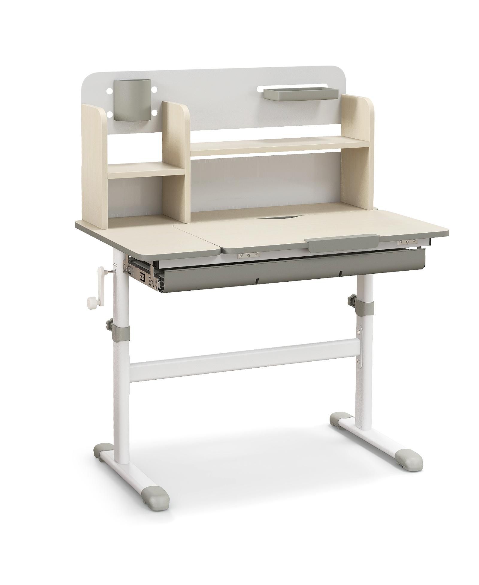 Height Adjustable Kids Study Desk with Tilt Desktop for 3-12 Years Old