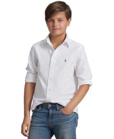 Polo Ralph Lauren Детская рубашка Oxford с вышитым логотипом Pony, 8-20 лет