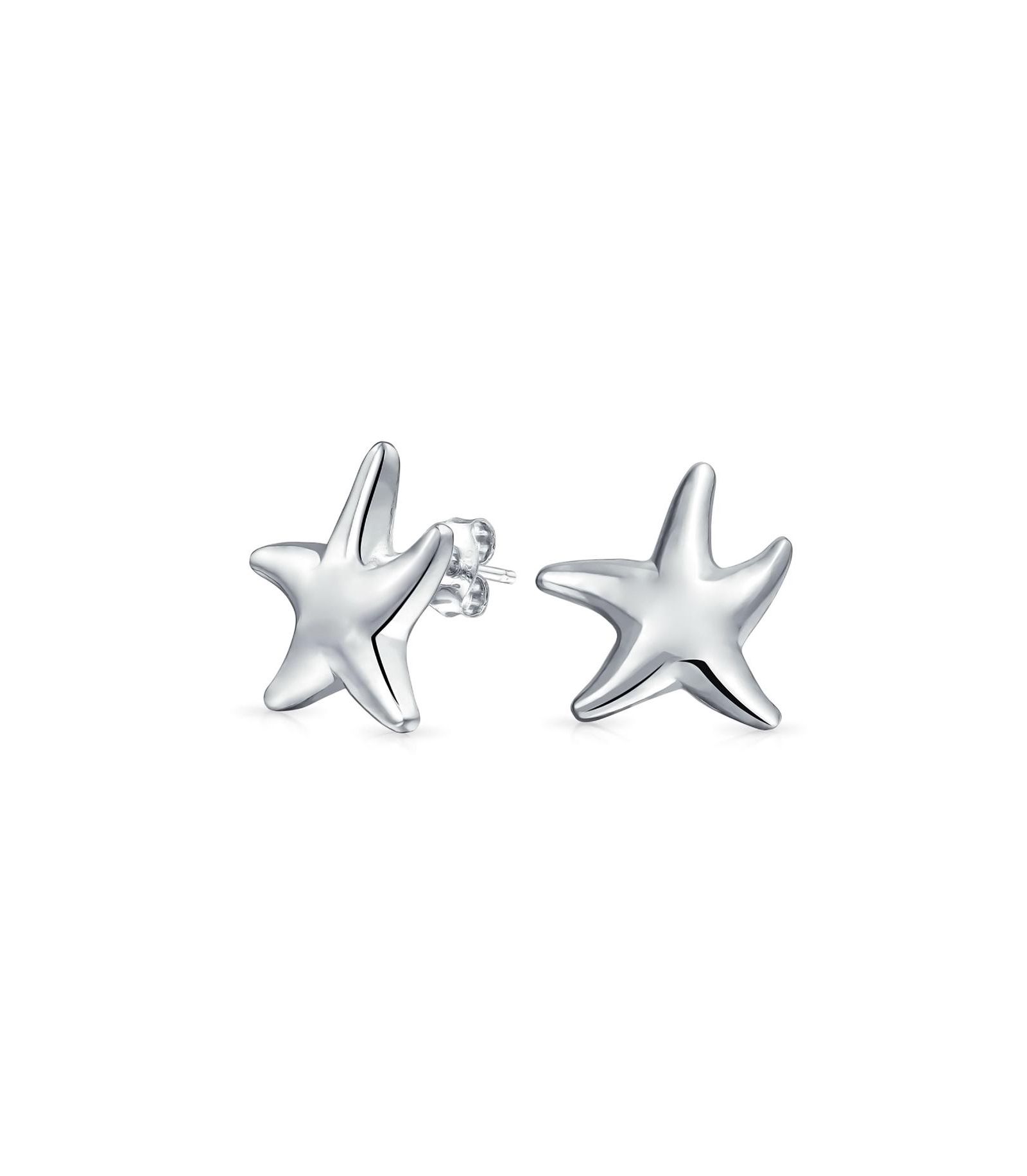 Серьги-гвоздики Bling Jewelry Hawaii Ocean Starfish из стерлингового серебра