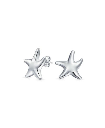Серьги-гвоздики Bling Jewelry Hawaii Ocean Starfish из стерлингового серебра