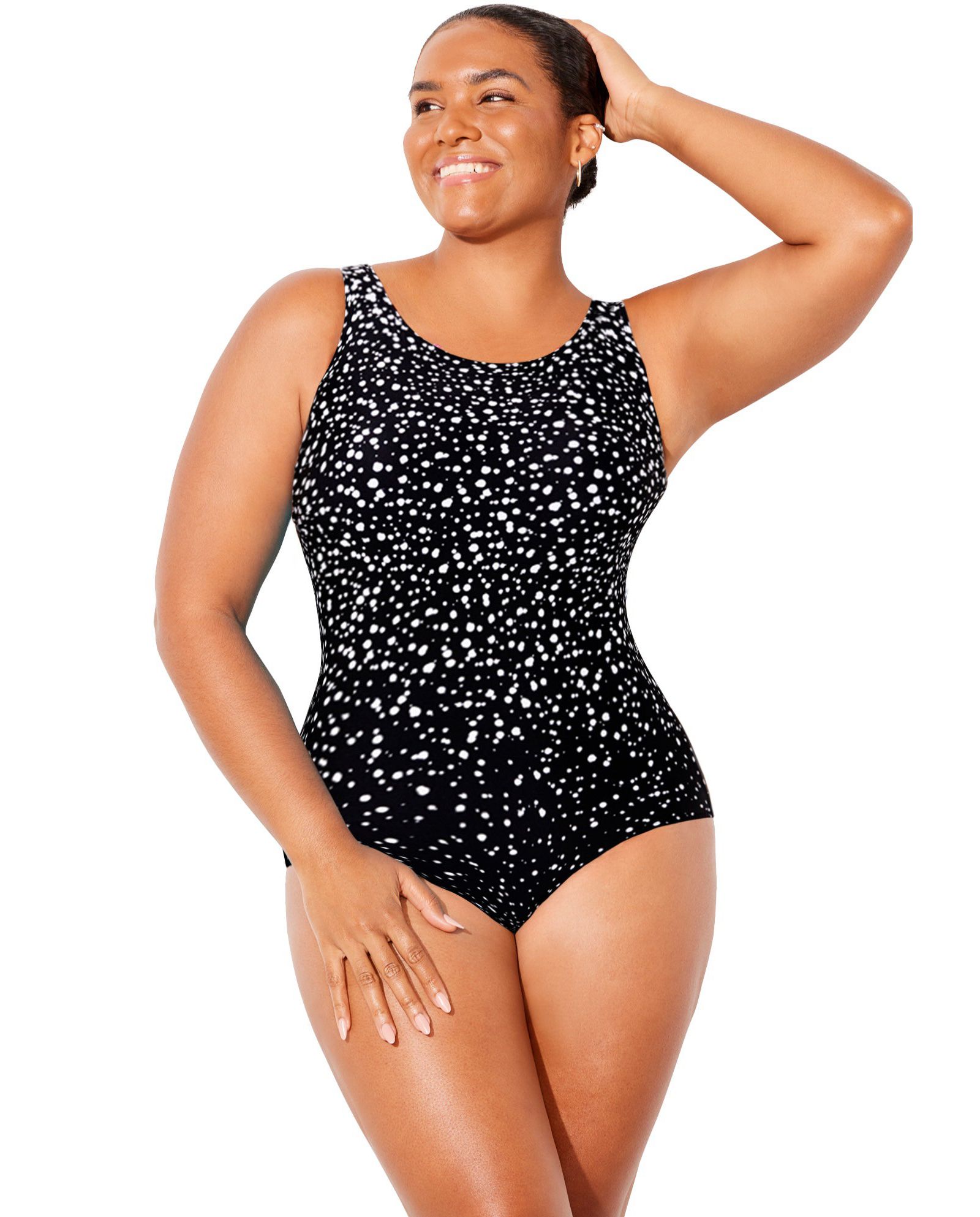 Swimsuits for All Women's Chlorine Resistant High Neck One Piece Swimsuit