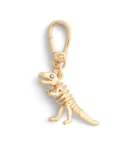 COACH Gold Collectible Signature Rexy Dino Charms