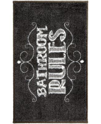 Avanti Chalk It Up винтажный нейлоновый коврик для ванной, 20" x 30"