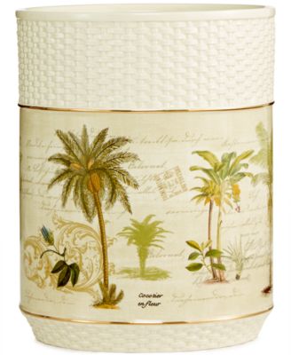 Керамитическая корзина для мусора Avanti Colony Palm Tree Textured