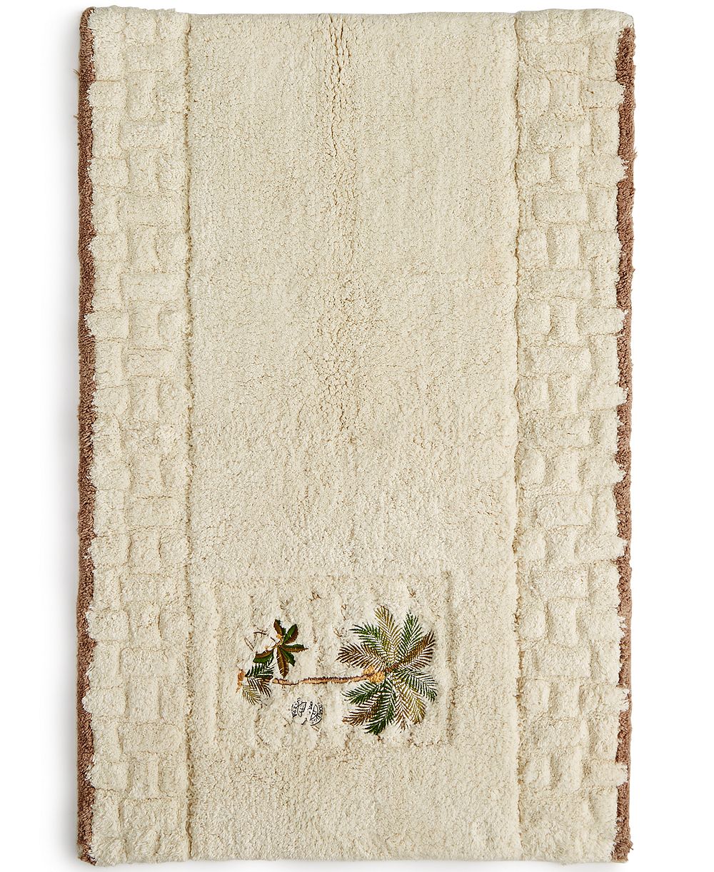 Avanti Colony Palm Tree Plush Cotton Bath Rug, 20" x 30"