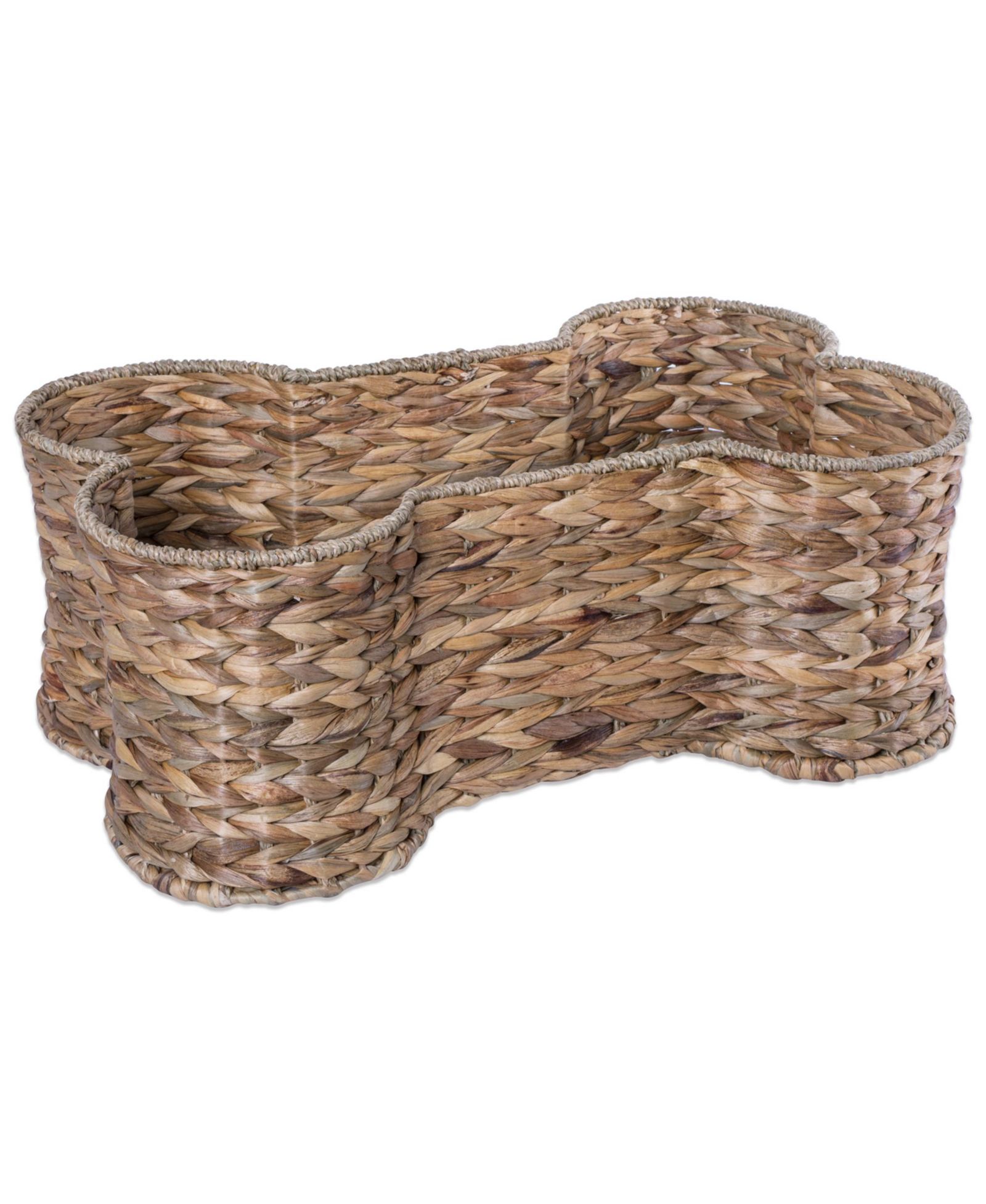 Корзина для хранения домашних животных Bone Dry Hyacinth Bone Shape