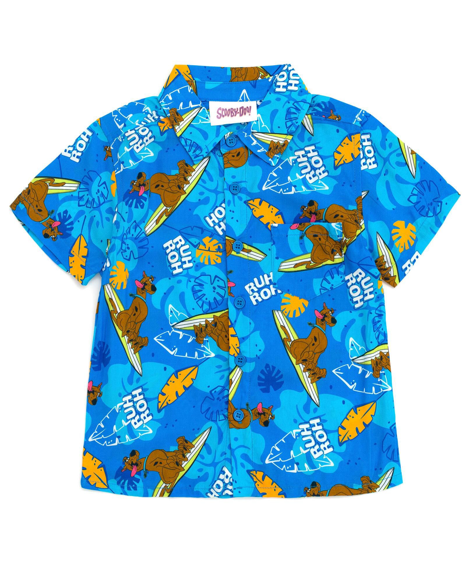 Scooby Doo Детская рубашка Scooby-Doo Hawaiian Button Down