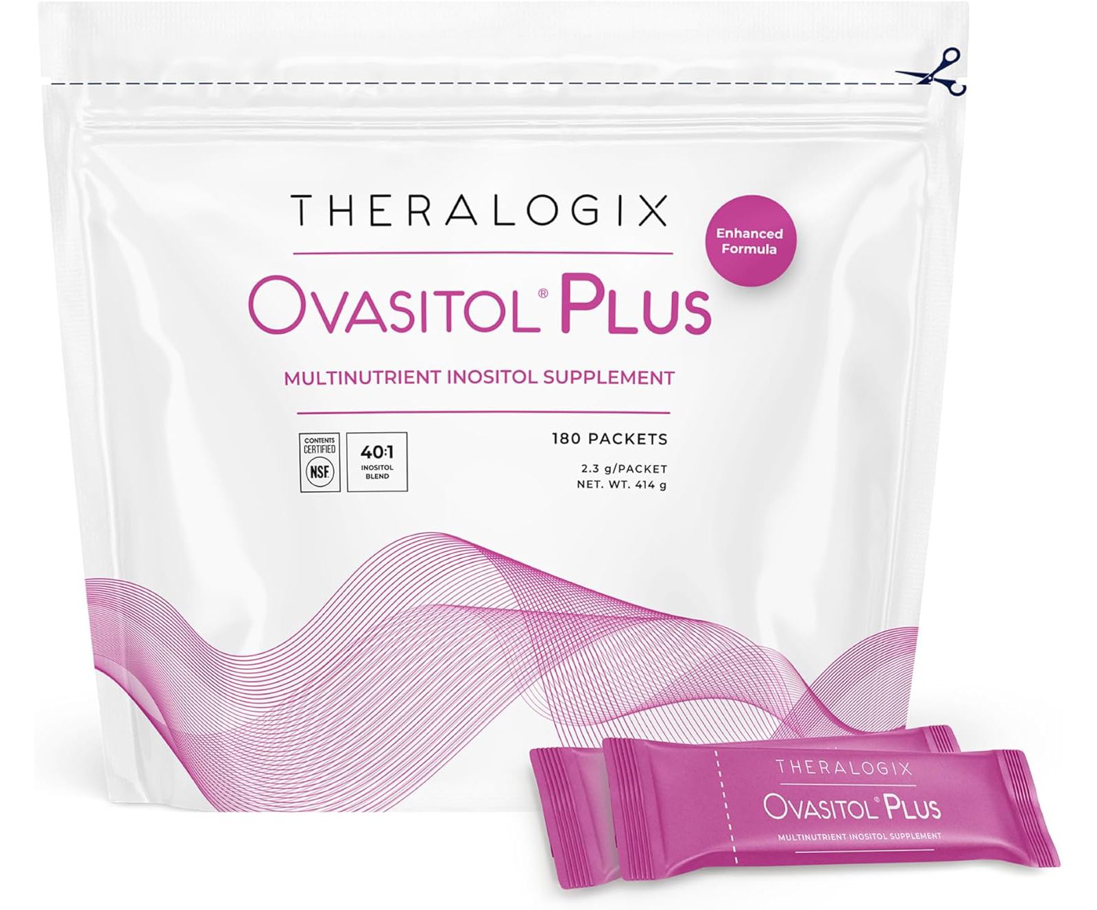Пищевая добавка Theralogix Ovasitol Plus Metabolic Health Supplement - Myo-Inositol and D-Chiro +Chromium Picolinate+Alpha-lactalbumin and Vitamin D