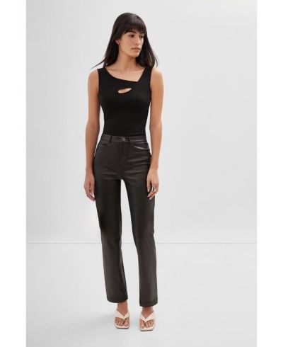 Marcella Women's Lotte One-Shoulder Cutout Sleeveless Jersey Tank Top
