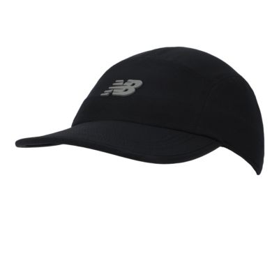 Мужская кепка New Balance Flying Logo черная 5-Panel Performance
