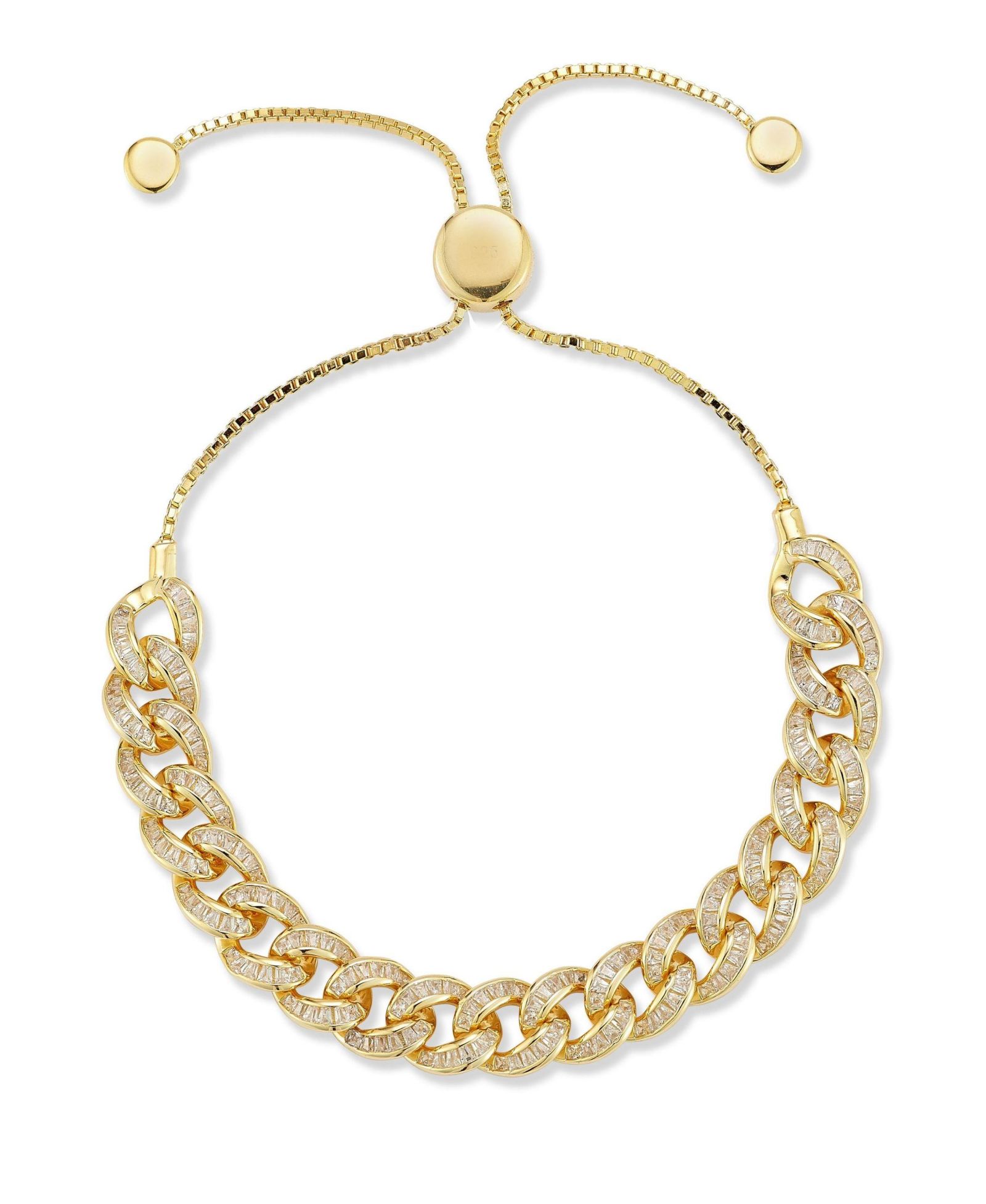 Браслет Rachel Zoe Sterling Baguette Curb