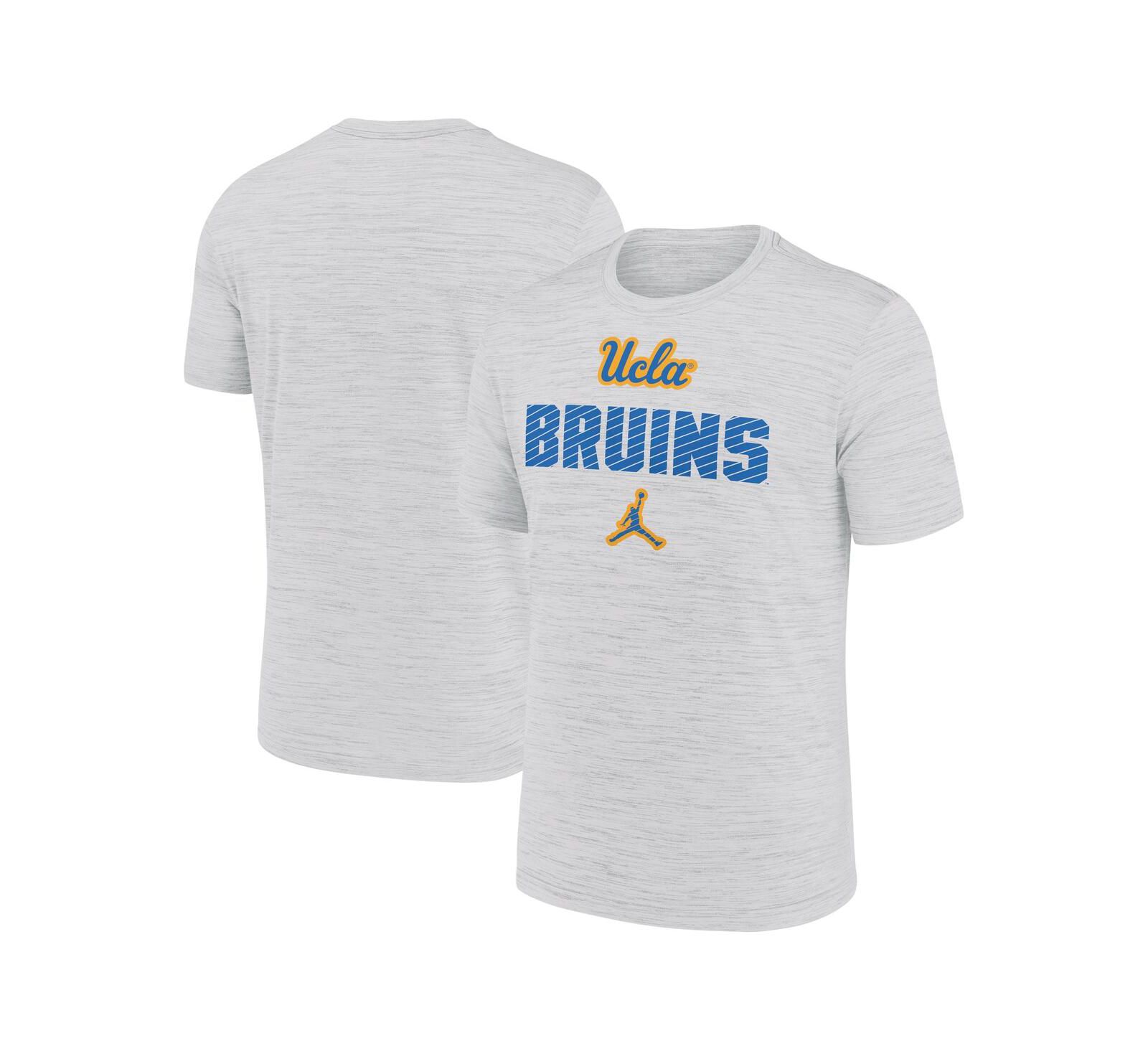 Jordan Men's White UCLA Bruins Campus Slant Velocity Performance T-Shirt