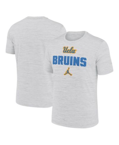 Jordan Men's White UCLA Bruins Campus Slant Velocity Performance T-Shirt