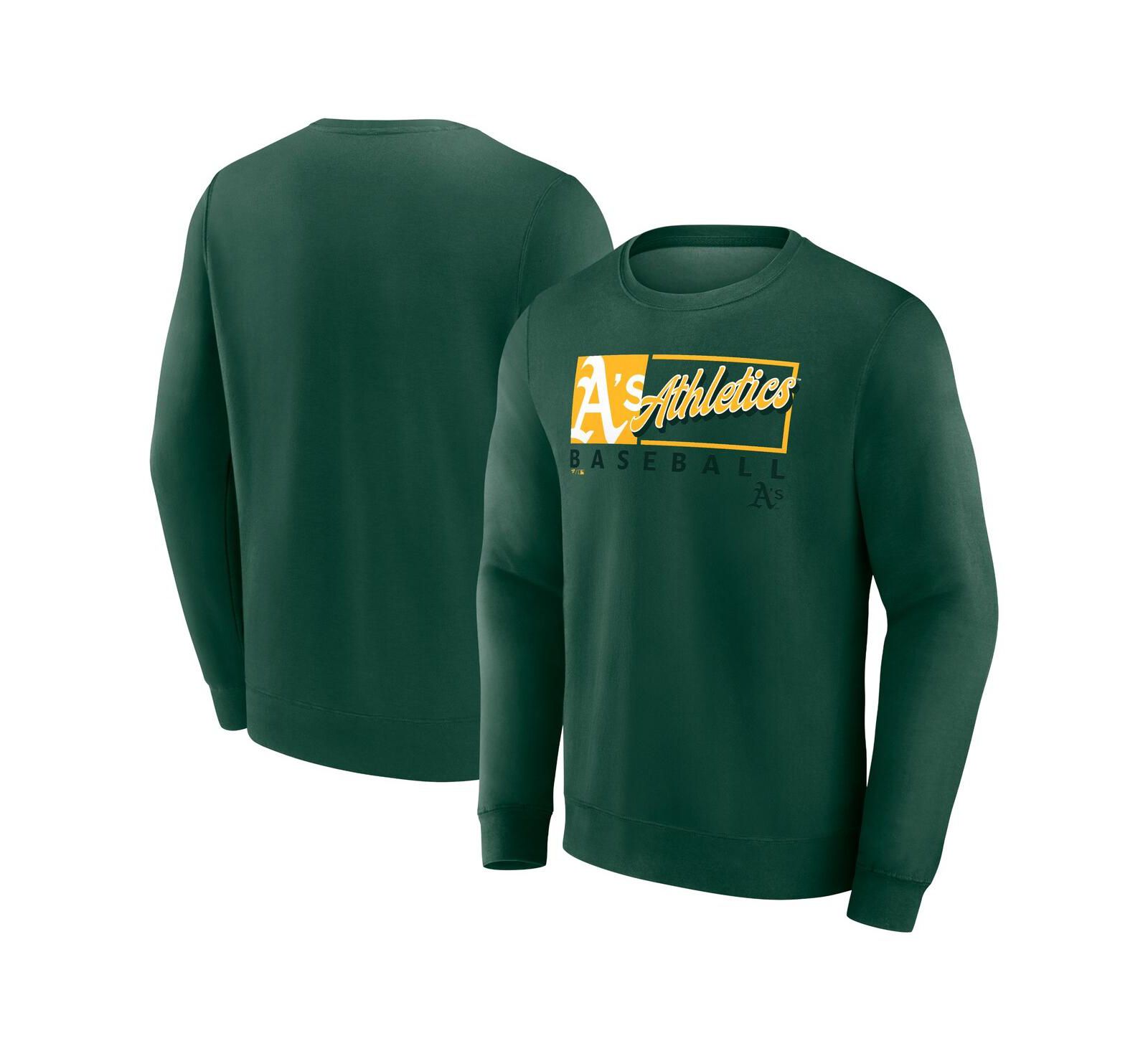 Мужская флисовая толстовка Fanatics Green Athletics Focus