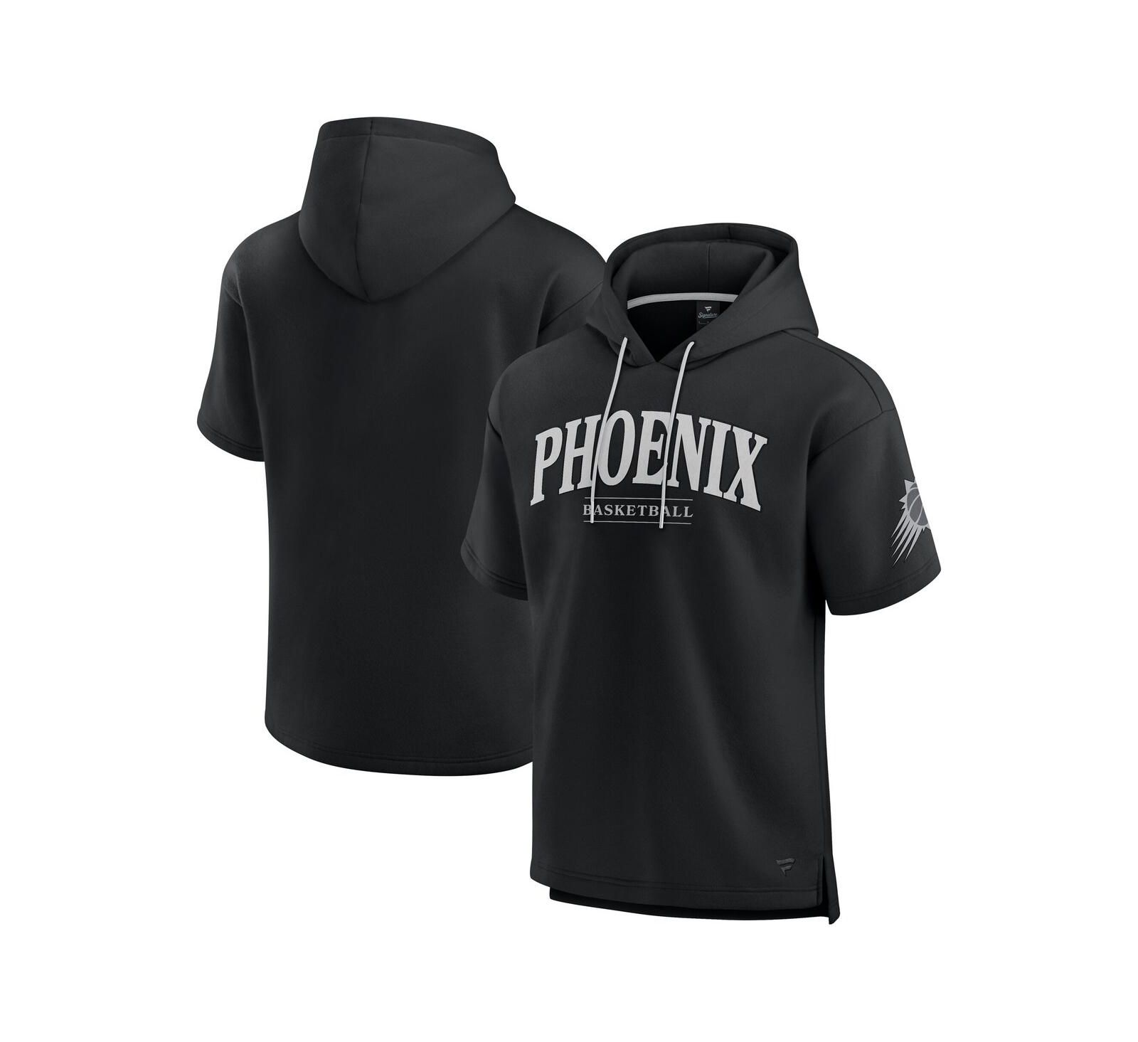 Мужская толстовка Fanatics Phoenix Suns Elements Ready с коротким рукавом, черная