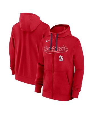 Мужская худи Nike Red St. Louis Cardinals Knockout Script Full-Zip