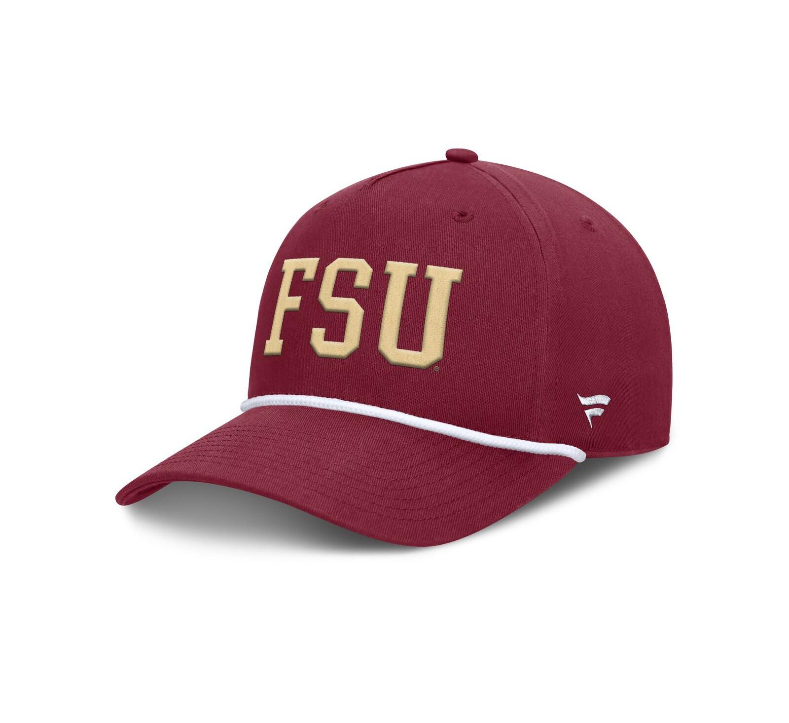 Мужская бейсболка Fanatics Men's Garnet Florida State Seminoles Foul Ball Rope Adjustable Hat