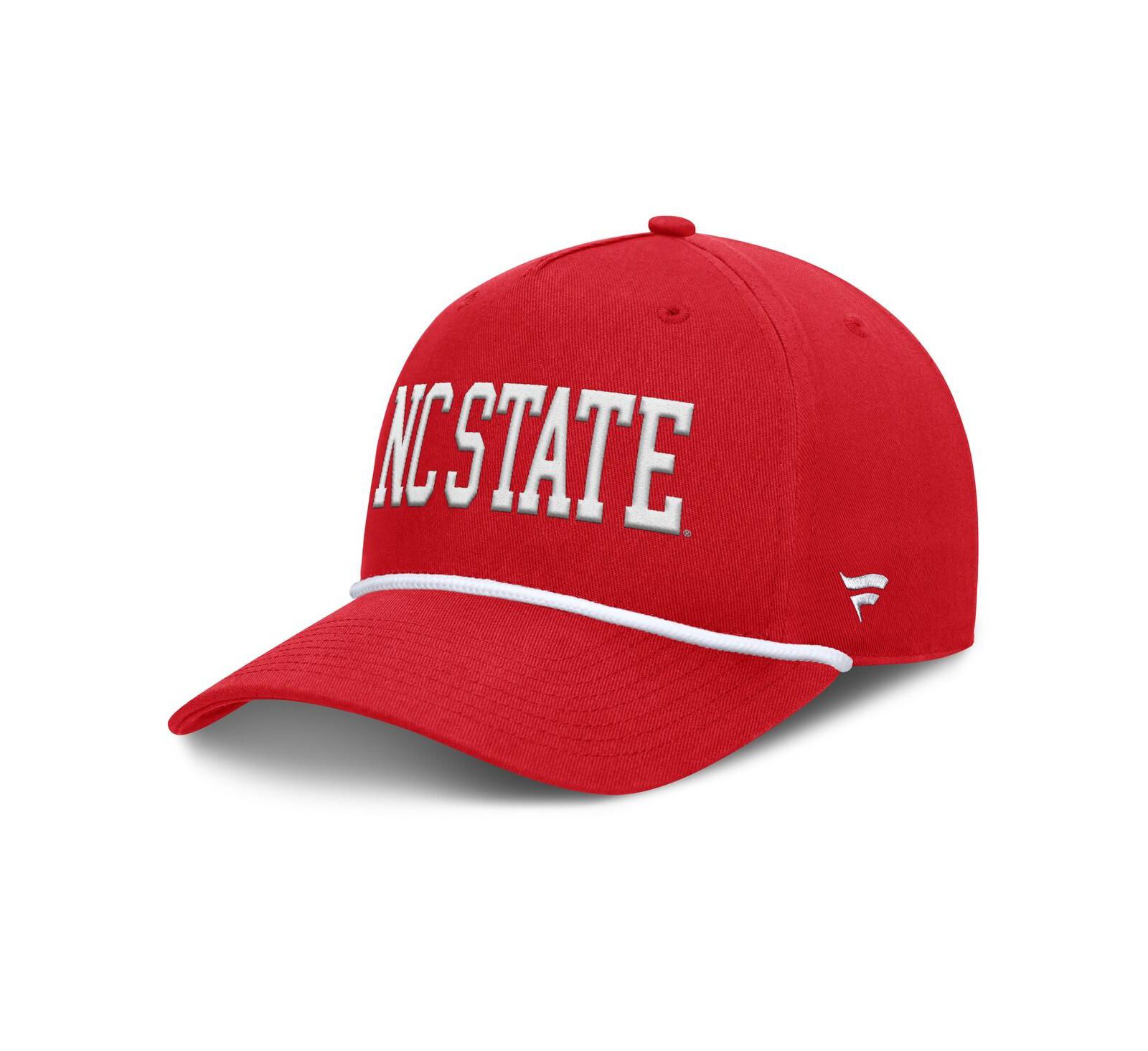 Fanatics Men's Red NC State Wolfpack Foul Ball Rope Adjustable Hat
