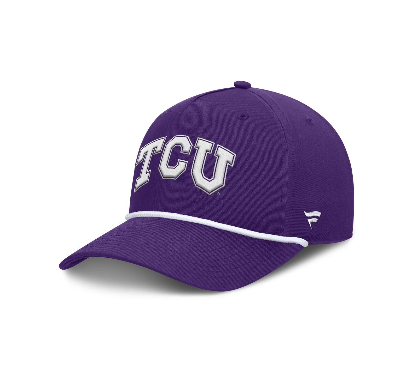Мужская кепка Fanatics Purple TCU Horned Frogs Foul Ball Rope Adjustable Hat