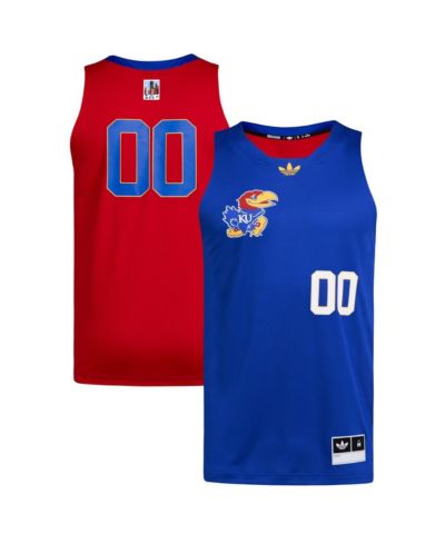 Мужская джерси Adidas 00 Royal/Red Kansas Jayhawks Black History Month Basketball