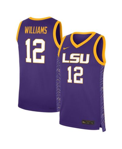 Nike Мужская и Женская джерси Mikaylah Williams Purple LSU Tigers Replica Basketball