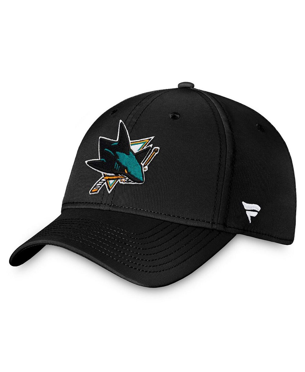 Мужская кепка Fanatics Black San Jose Sharks Core Primary Logo Flex