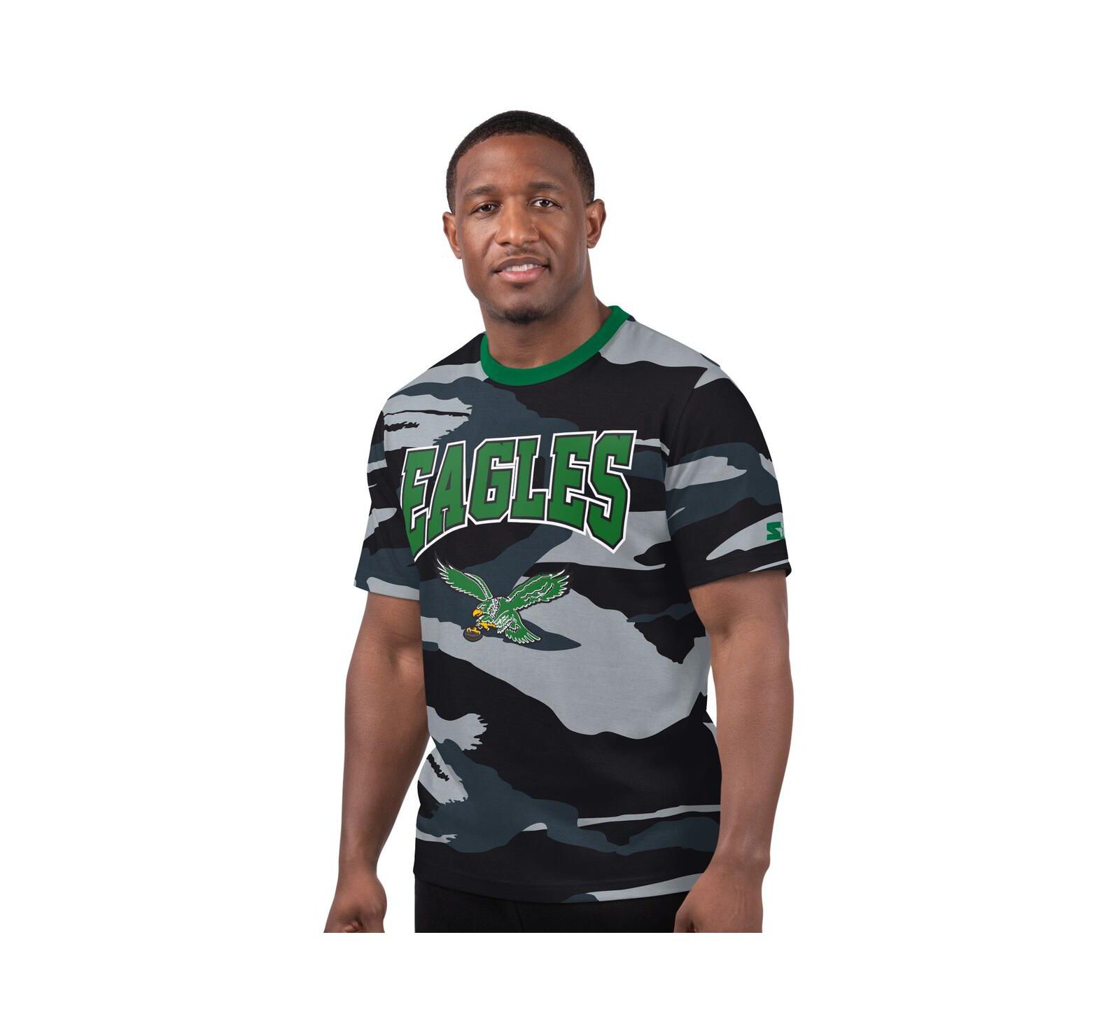 Мужская футболка Starter Camo/Gray Philadelphia Eagles Thursday Night Gridiron Classics Vintage Logo