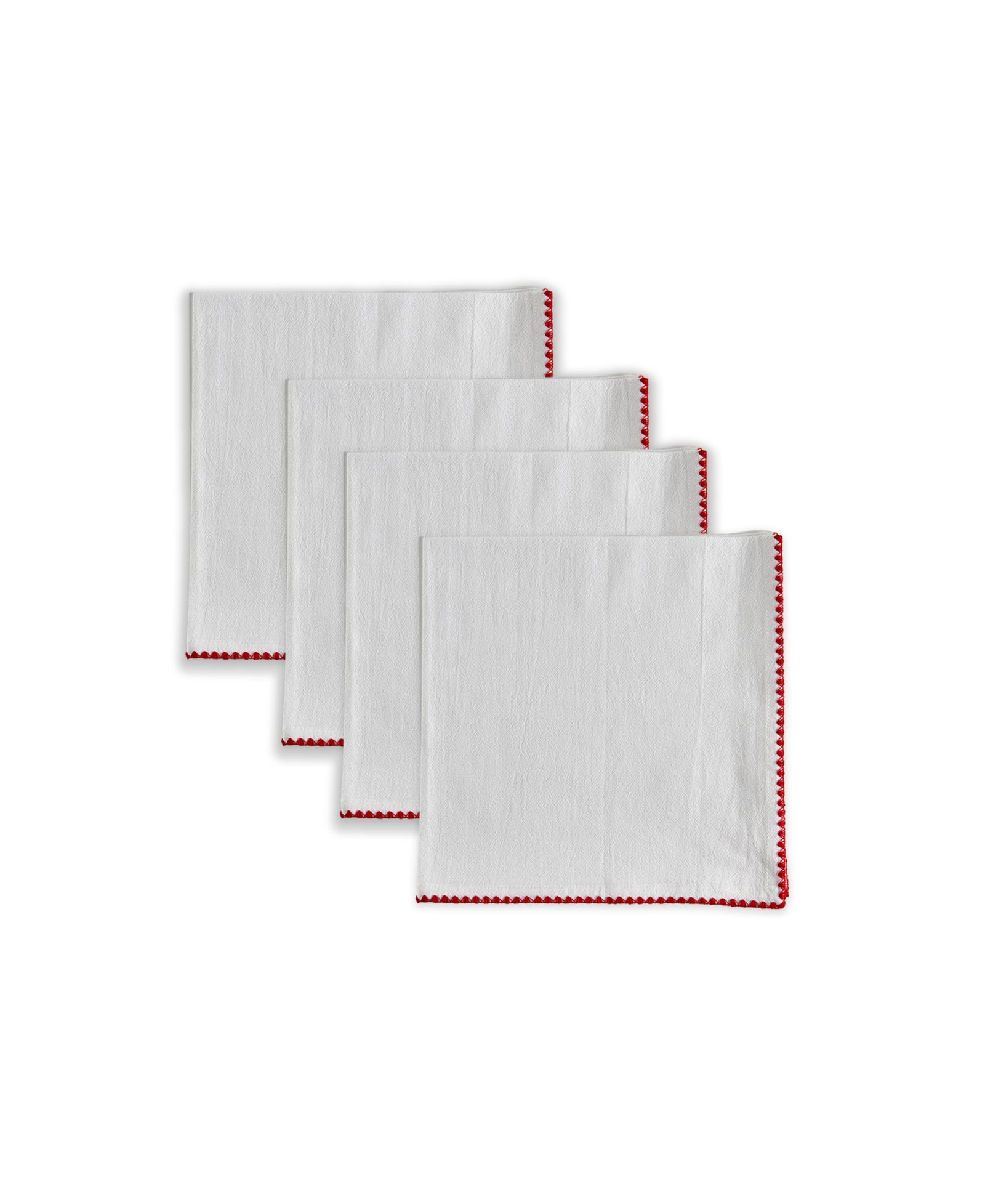 Набор салфеток Tableau Embroidered Edge, 4 штуки