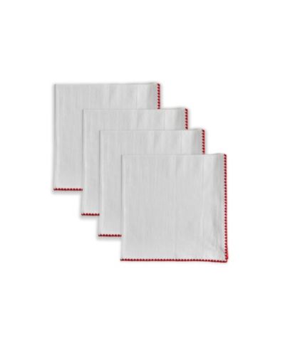 Набор салфеток Tableau Embroidered Edge, 4 штуки