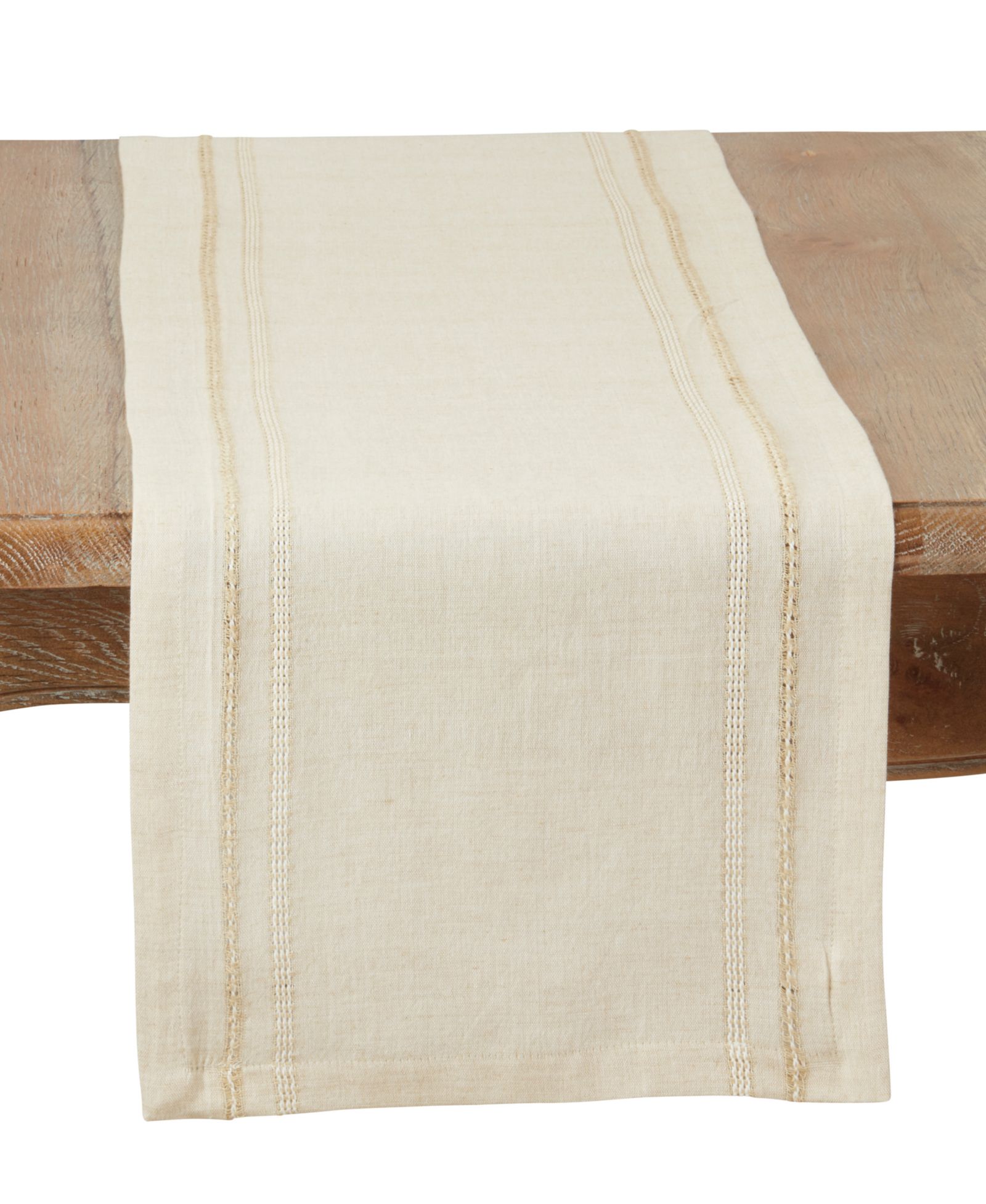 Дорожка для стола Saro Lifestyle Leno Stripe Elegance, 13" x 72"