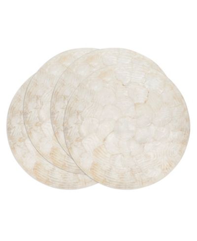 Saro Lifestyle Wavy Capiz Shell Placemat, Set of 4